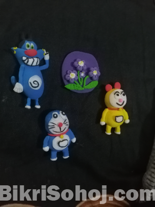 Clay looking glus and cartoons